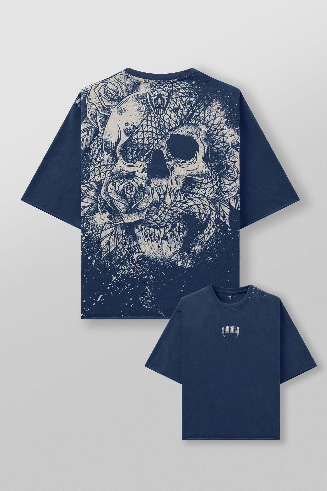 Mens Cotton Oversized T-shirt Gym Sports Casual Wear
