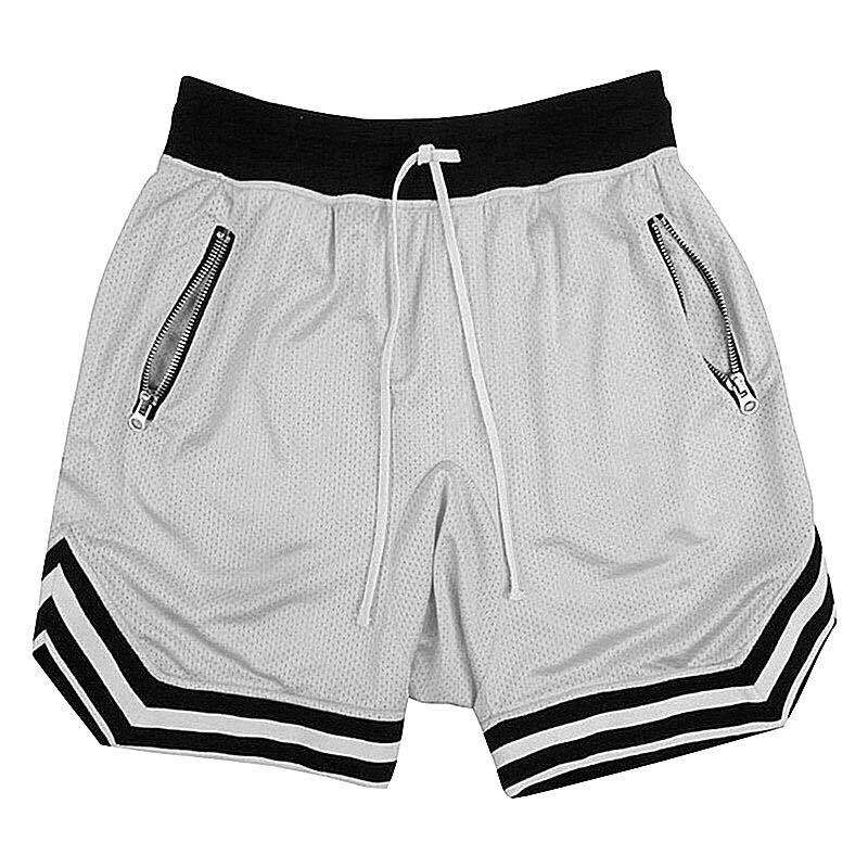 Men's Breathable Mesh Sports Shorts for Basketball and Gym Training