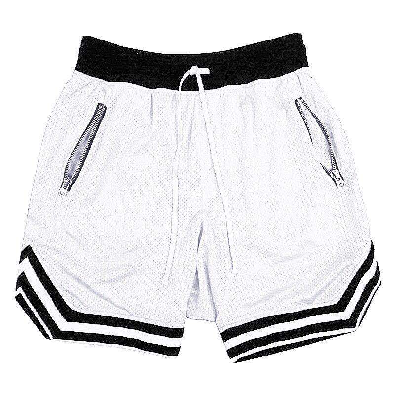 Men's Breathable Mesh Sports Shorts for Basketball and Gym Training