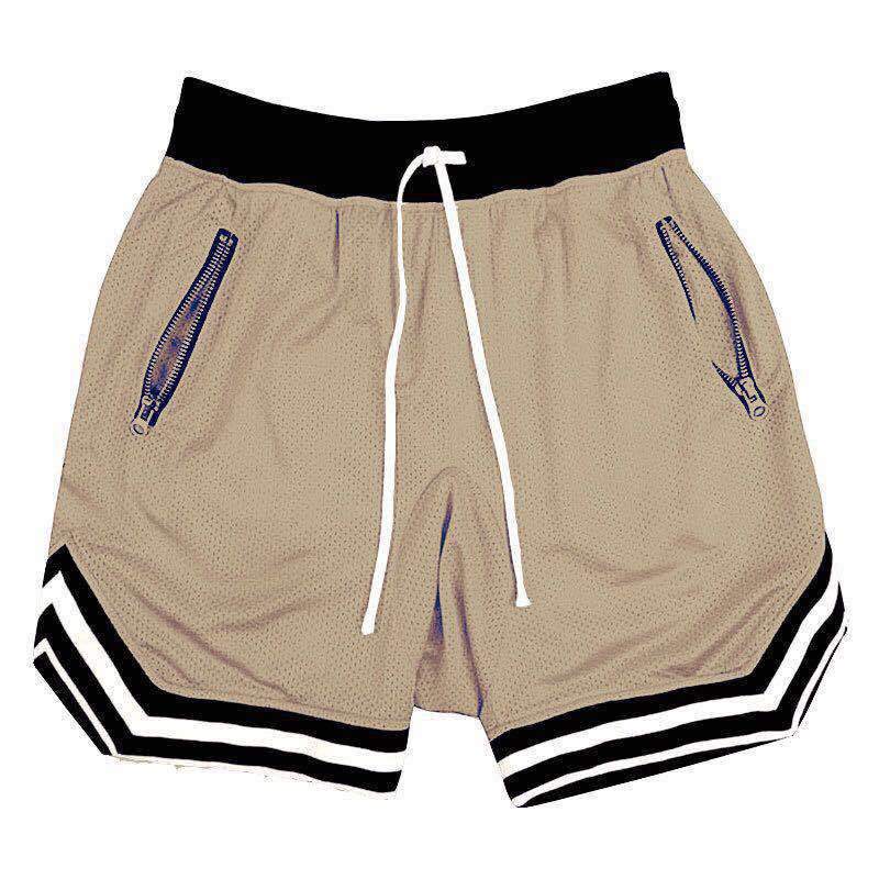 Men's Breathable Mesh Sports Shorts for Basketball and Gym Training